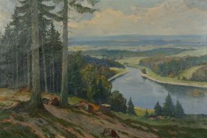 krajina s řekou