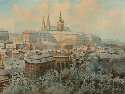 zimní praha